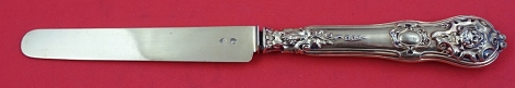 Dessert Knife HH AS vermeil rococo mask figural 800 silver 7 7/8